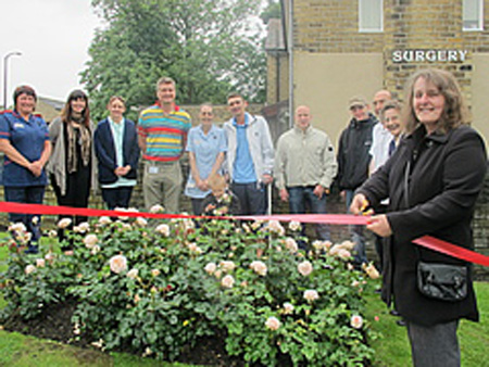 Rose garden at Huddersfield Royal Hospital pays tribute to organ donors