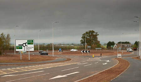 Roundabout upgrade at Dumfries and Galloway hospital completed seven weeks early