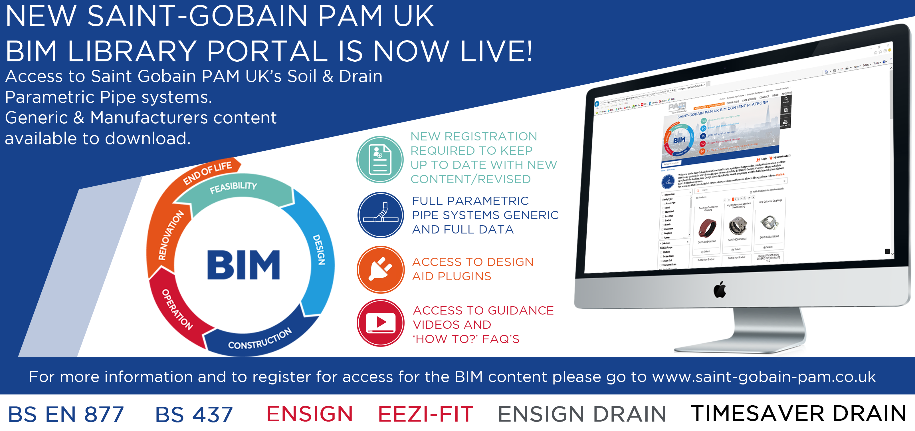 Saint-GoBain PAM launches BIM library