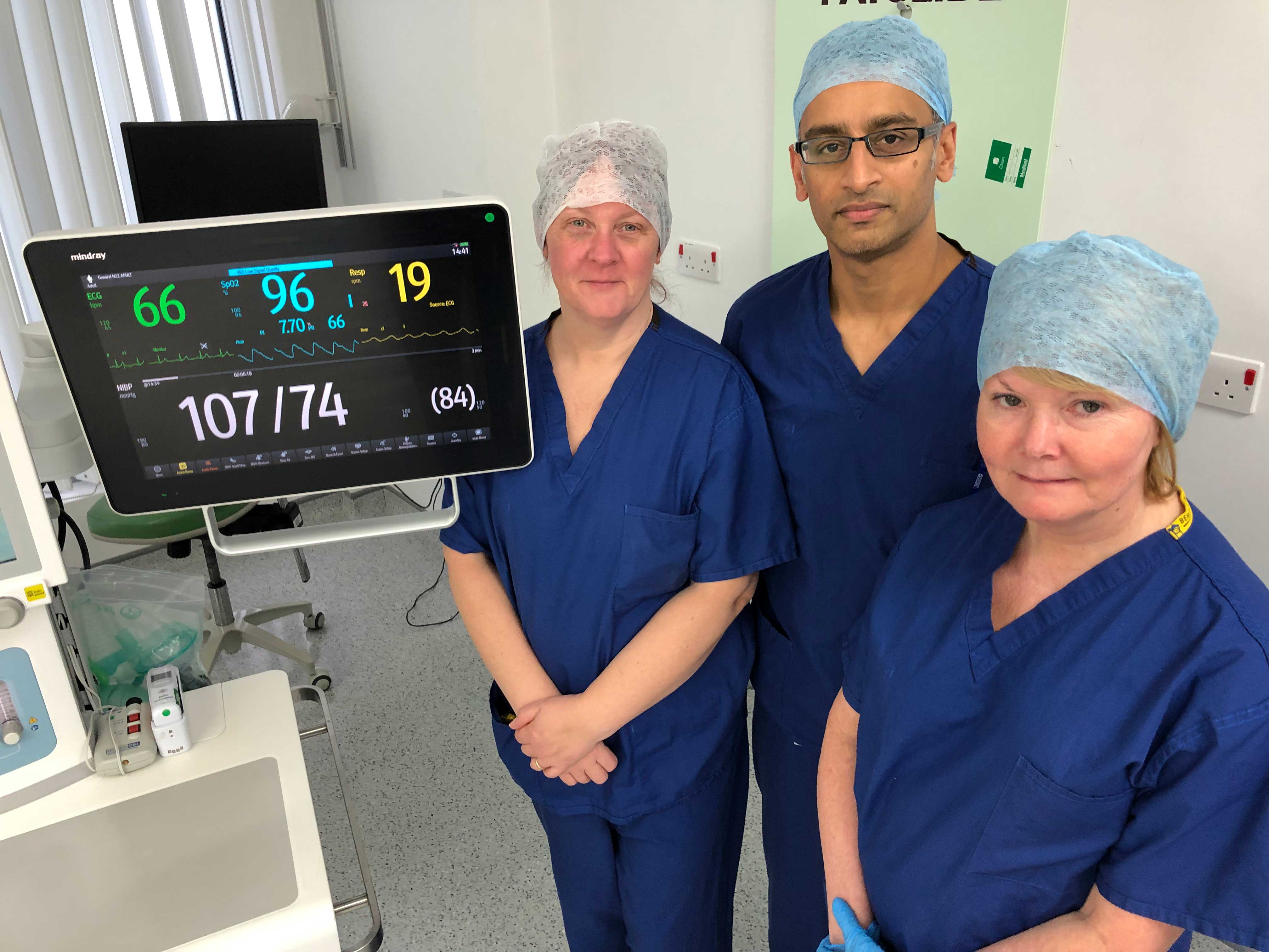 Salford theatres get state-of-the-art flat-screen patient monitoring devices