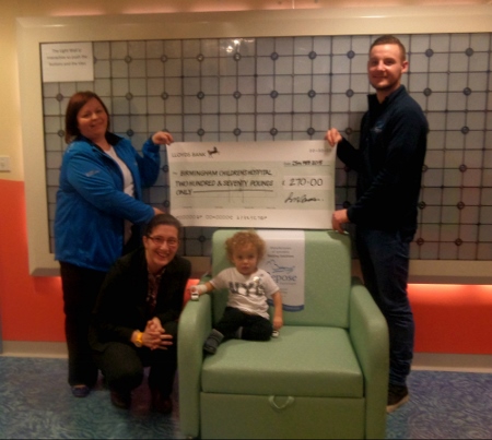 Seating specialist supports Birmingham Children’s Hospital with £1,600 donation