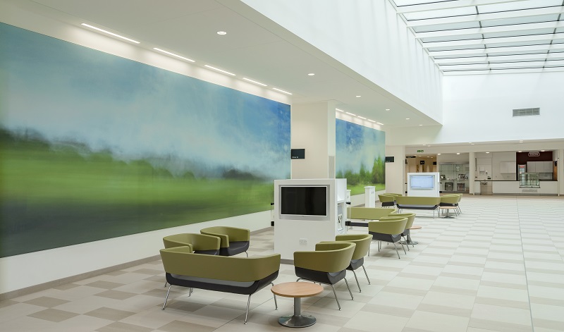 HOK's London Studio (pictured) has become a specialist in the design of children’s hospitals, having worked on major projects including the Royal London, Evelina Children’s, and Great Ormond Street hospitals. Image by Chris Ansell