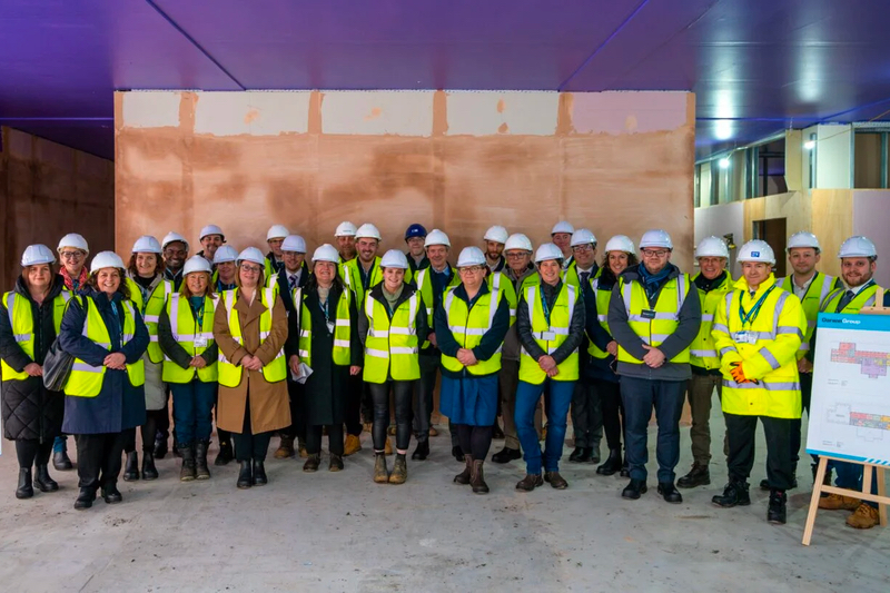 Stakeholders get first look tour of £11.5m Darwin Group health hub in progress
