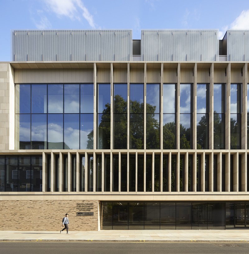 Huge expanses of glass and the use of concrete and European oak help to create a calm and restful environment for patients and their families