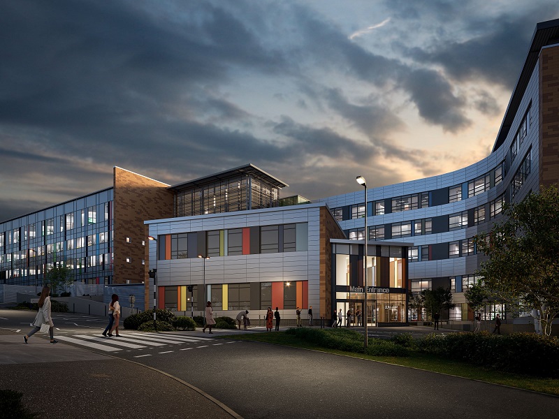 Stepnell starts work on new main entrance at Queen Alexandra Hospital