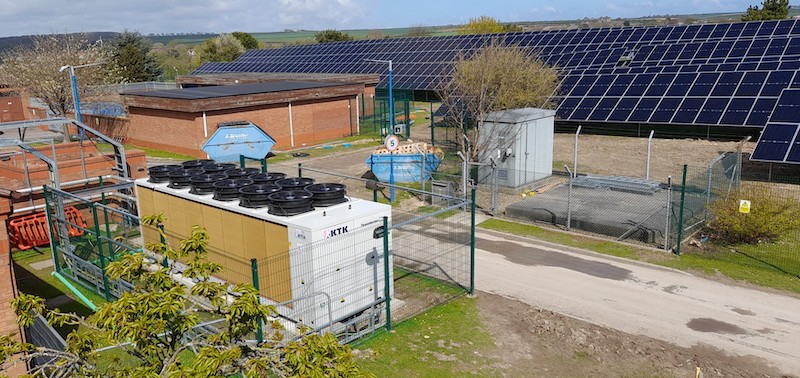 As part of the plans, the CHP unit is being decommissioned to make way for an air source heat pump systems which will supply 100% of the heating and hot water needed by the hospital