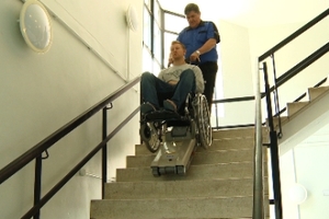 Swallow EMP Stair Mate installed at Bolton care home