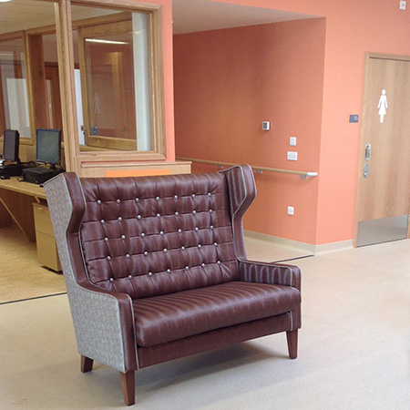 Teal furniture chosen for landmark Clock View mental health project