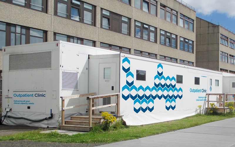 Temporary A&E extension increases capacity 