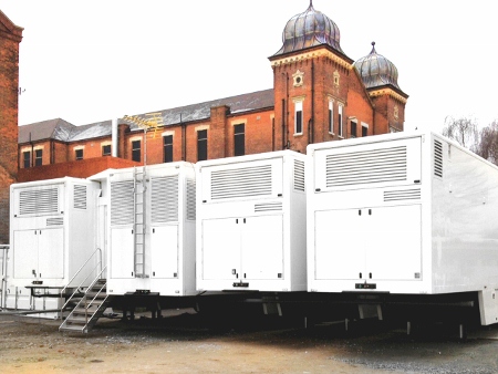 Temporary renal dialysis unit provided at London hospital