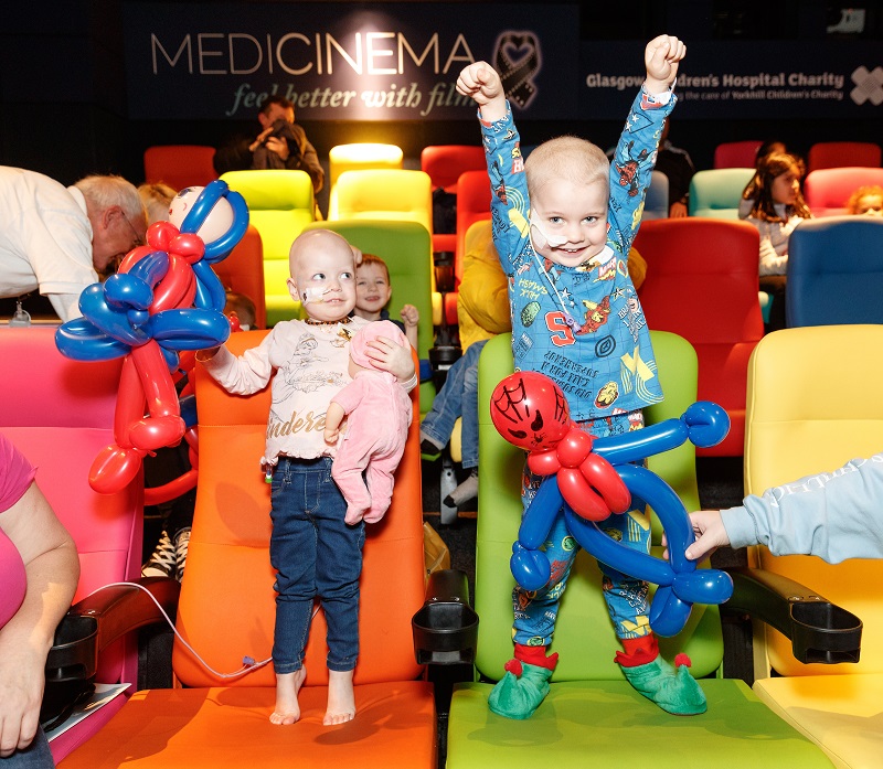 92% of patients said visiting the cinema improved their wellbeing while just over half said it reduced physical pain