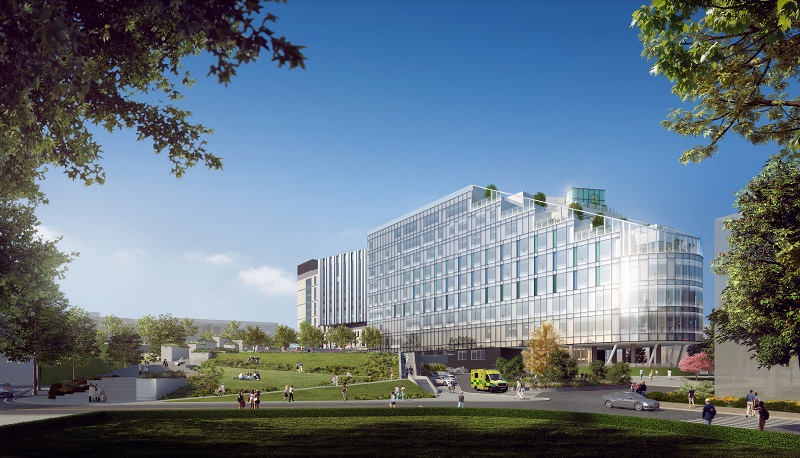Landscaping and views of the surrounding city were key to the design