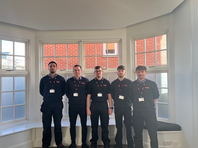 Tunstall apprentices start work with technology solutions provider