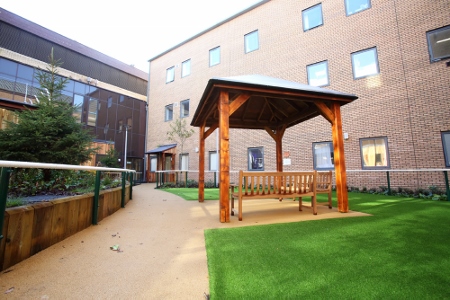 TV judge opens hospital cafe and garden at Royal United Hospital Bath
