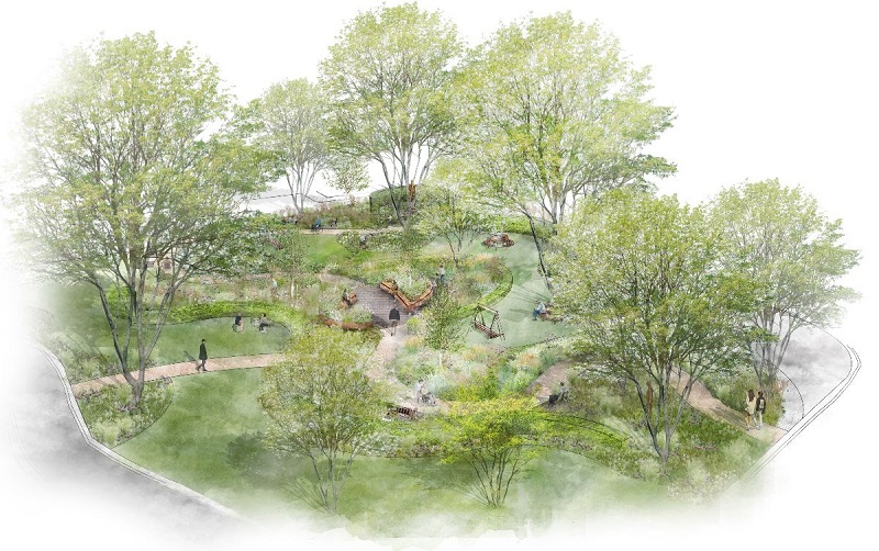Two new healing gardens near completion at Harefield Hospital