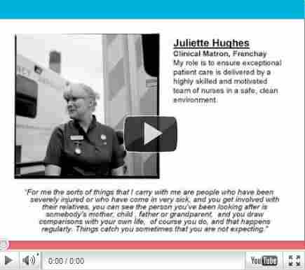 Video portrait of staff at North Bristol