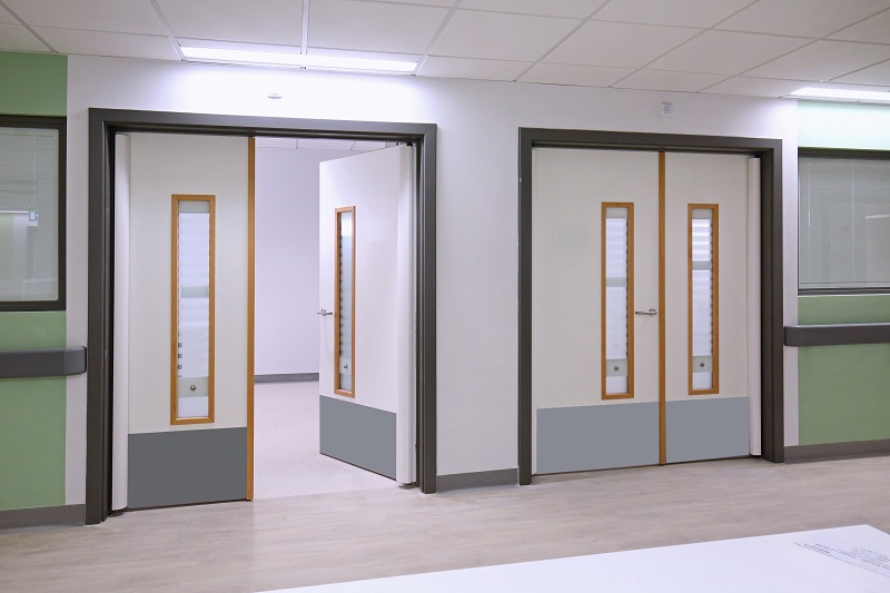 Vistamatic vision panels specified for temporary ward development