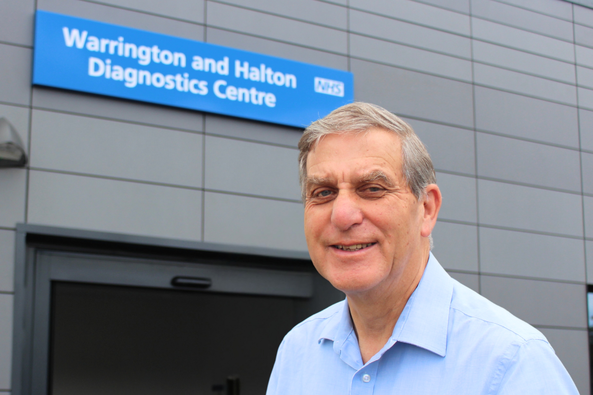 David Titchfield, the one millionth patient to receive treatment at a CDC in Cheshire and Merseyside