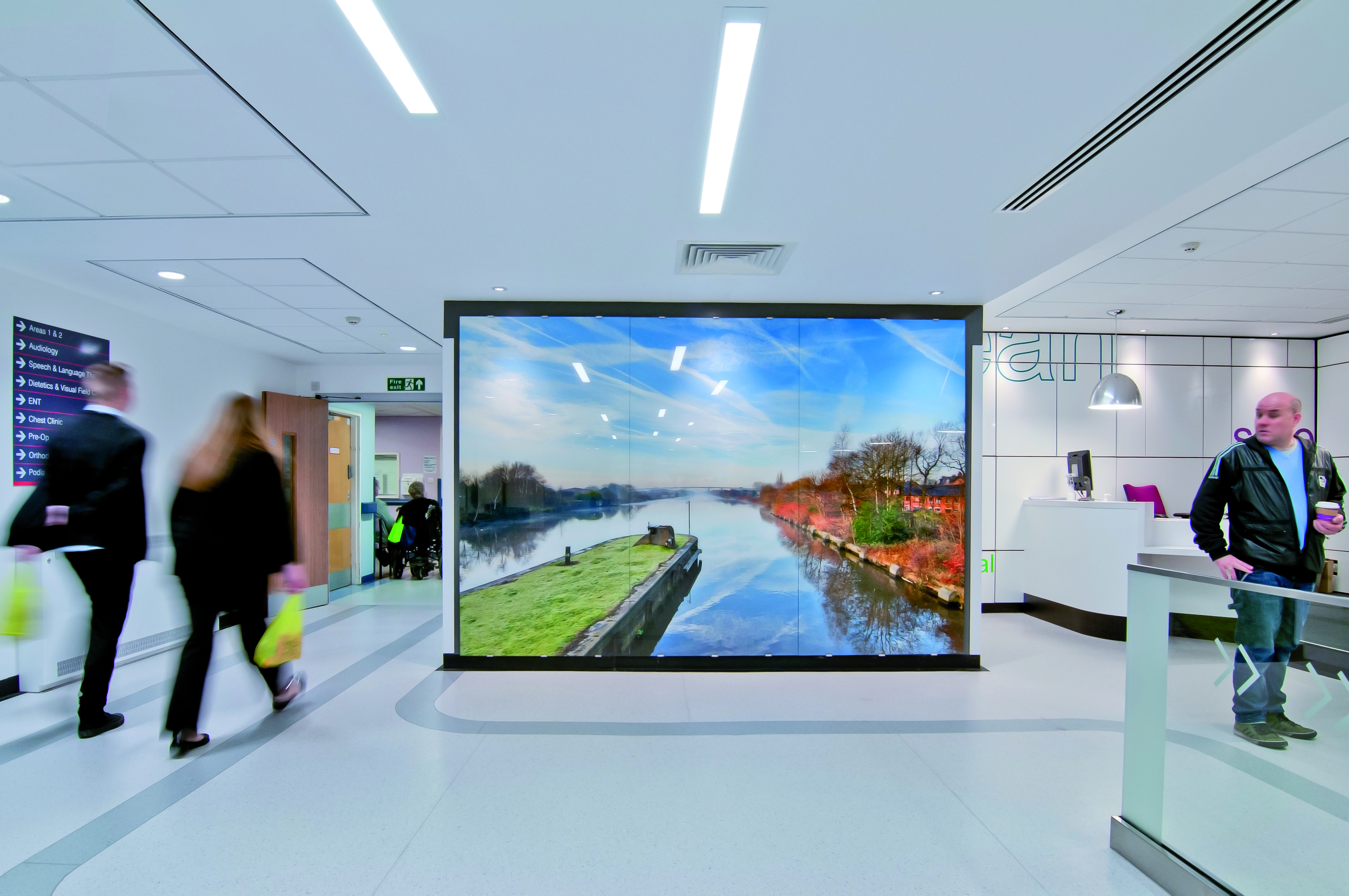 The new outpatient reception at Salford Royal University Hospital won the Clinicians Choice Award