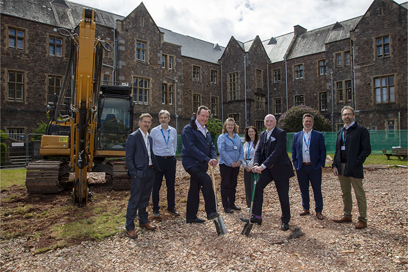 Work begins on new research facility at Devon Partnership NHS Trust's Wonford House site
