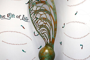 Yeovil Hospital organ donation sculpture unveiled